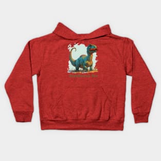 Dadasaurus Rex (with Moustache T-Rex) Kids Hoodie